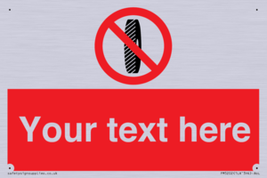 Custom Do Not Change Grinding Wheel Sign